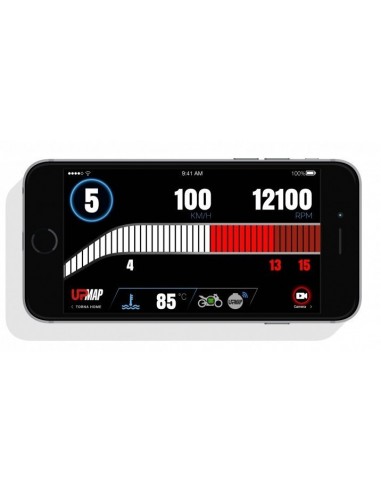 Kit Upmap boitié bluetooth T800 + cablage pour Yamaha Tmax 530