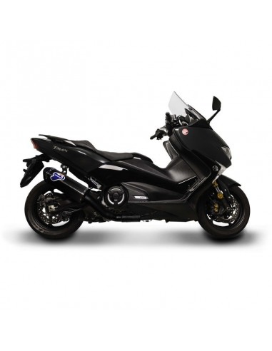 Ligne échappement Termignoni silencieux carbone collecteur noir Tmax 530 2017