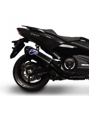 Ligne échappement Termignoni silencieux carbone collecteur noir Tmax 530 2017