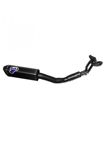 Ligne échappement Termignoni silencieux carbone collecteur noir Tmax 530 2017