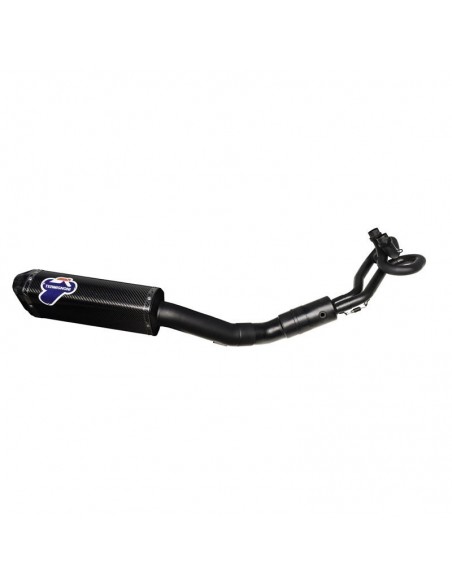 Ligne échappement Termignoni silencieux carbone collecteur noir Tmax 530 2017 Ligne échappement Termignoni silencieux carbone collecteur noir Tmax 530 2017