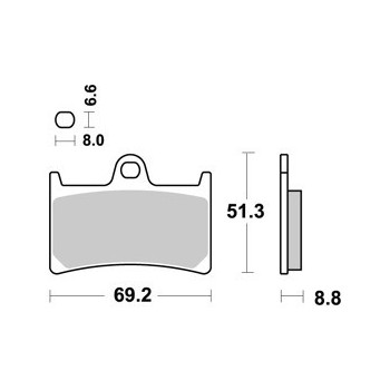 Plaquettes de frein avant AP Racing Tmax 500 08-11 Tmax 530 12-19 2