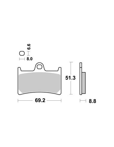 Plaquettes de frein avant AP Racing Tmax 500...