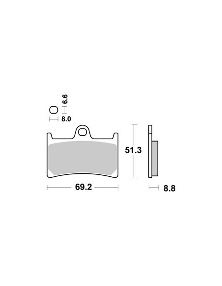 Plaquettes de frein avant AP Racing Tmax 500 08-11 Tmax 530 12-19