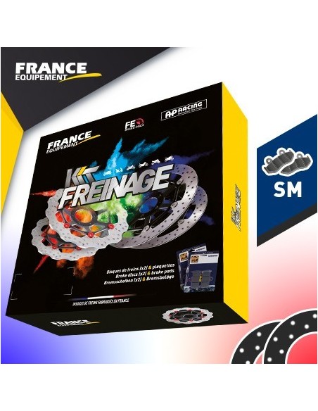 Kit frein AVANT disques et plaquettes TMAX 500 08-11 AP RACING Kit frein AVANT disques et plaquettes TMAX 500 08-11 AP RACING