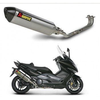 Pot d'échappement Akrapovic TMAX 530 12-16 T-MAX 500 08-11 Ligne complète Titane Homologuée 2