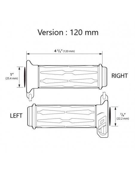 Poignées chauffantes Tecno Globe TMAX