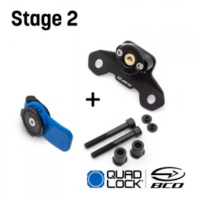 Support téléphone BCD Yamaha TMAX 560 phase 2 depuis 22-24 euro-5 (avec fixation et Quad Lock)